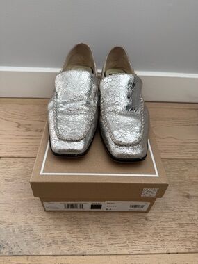 Dolce Vita Beny Flats Silver Distressed Leather